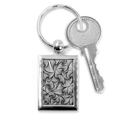 Fractal Sketch Light Key Chains (rectangle)  by jumpercat