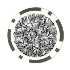 Fractal Sketch Light Poker Chip Card Guard by jumpercat