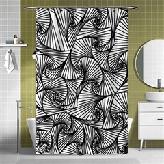 Fractal Sketch Light Shower Curtain 48  X 72  (small)  by jumpercat