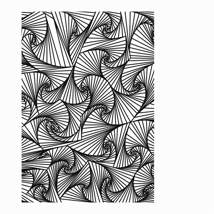 Fractal Sketch Light Small Garden Flag (Two Sides)