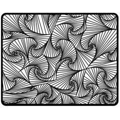 Fractal Sketch Light Double Sided Fleece Blanket (medium)  by jumpercat