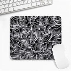 Fractal Sketch Dark Large Mousepads by jumpercat