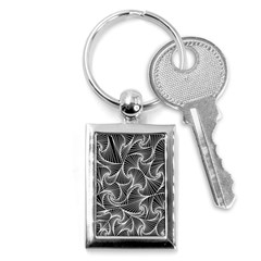 Fractal Sketch Dark Key Chains (rectangle)  by jumpercat