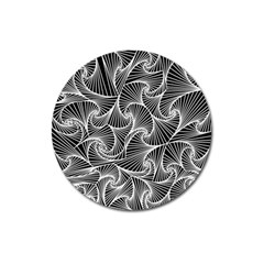 Fractal Sketch Dark Magnet 3  (round) by jumpercat