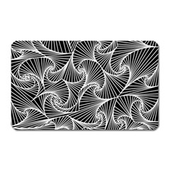 Fractal Sketch Dark Magnet (rectangular) by jumpercat