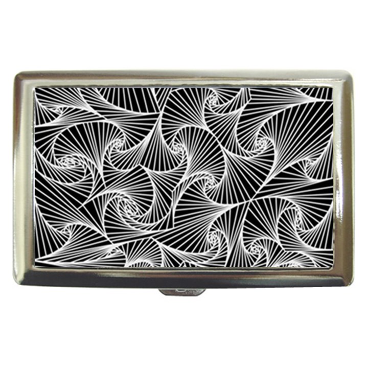 Fractal Sketch Dark Cigarette Money Cases