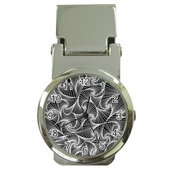 Fractal Sketch Dark Money Clip Watches by jumpercat