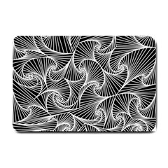 Fractal Sketch Dark Small Doormat  by jumpercat