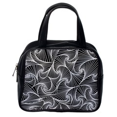 Fractal Sketch Dark Classic Handbags (one Side) by jumpercat