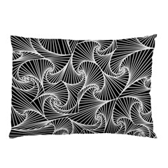 Fractal Sketch Dark Pillow Case by jumpercat