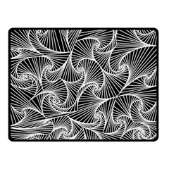 Fractal Sketch Dark Double Sided Fleece Blanket (small)  by jumpercat