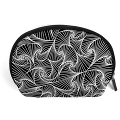 Fractal Sketch Dark Accessory Pouches (large)  by jumpercat