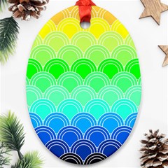 Art Deco Rain Bow Ornament (oval) by NouveauDesign