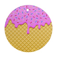 Strawberry Ice Cream Ornament (round) by jumpercat