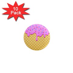 Strawberry Ice Cream 1  Mini Magnet (10 Pack)  by jumpercat