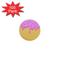 Strawberry Ice Cream 1  Mini Buttons (100 Pack)  by jumpercat