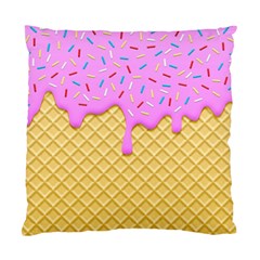 Strawberry Ice Cream Standard Cushion Case (two Sides) by jumpercat