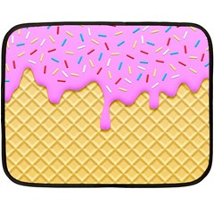 Strawberry Ice Cream Double Sided Fleece Blanket (mini)  by jumpercat