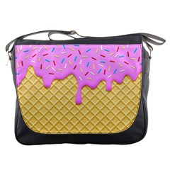 Strawberry Ice Cream Messenger Bags by jumpercat