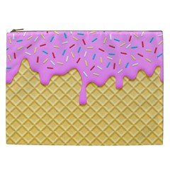 Strawberry Ice Cream Cosmetic Bag (xxl)  by jumpercat