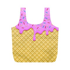 Strawberry Ice Cream Full Print Recycle Bags (m)  by jumpercat