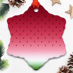 Watermelon Snowflake Ornament (two Sides)