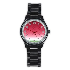 Watermelon Stainless Steel Round Watch by jumpercat