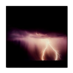 Storm Weather Lightning Bolt Tile Coasters by BangZart