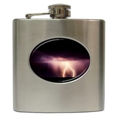 Storm Weather Lightning Bolt Hip Flask (6 Oz) by BangZart