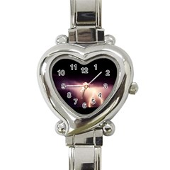 Storm Weather Lightning Bolt Heart Italian Charm Watch by BangZart