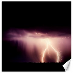 Storm Weather Lightning Bolt Canvas 16  X 16   by BangZart