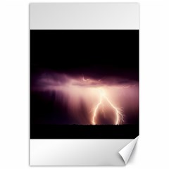 Storm Weather Lightning Bolt Canvas 24  X 36  by BangZart