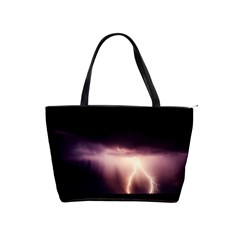 Storm Weather Lightning Bolt Shoulder Handbags by BangZart