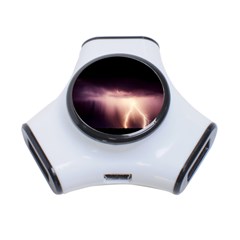 Storm Weather Lightning Bolt 3-port Usb Hub by BangZart