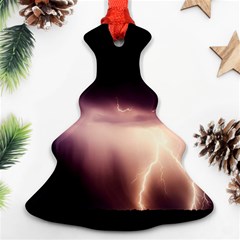 Storm Weather Lightning Bolt Ornament (christmas Tree) 