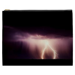 Storm Weather Lightning Bolt Cosmetic Bag (xxxl)  by BangZart