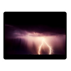 Storm Weather Lightning Bolt Double Sided Fleece Blanket (small)  by BangZart