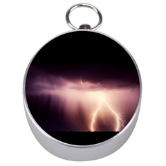 Storm Weather Lightning Bolt Silver Compasses by BangZart