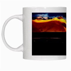 India Sunset Sky Clouds Mountains White Mugs by BangZart