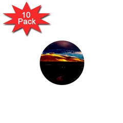 India Sunset Sky Clouds Mountains 1  Mini Magnet (10 Pack)  by BangZart