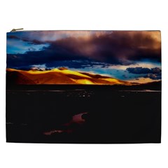 India Sunset Sky Clouds Mountains Cosmetic Bag (xxl)  by BangZart