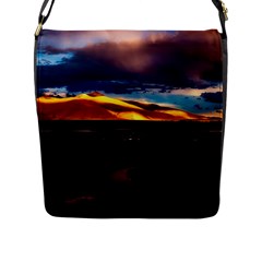 India Sunset Sky Clouds Mountains Flap Messenger Bag (l)  by BangZart