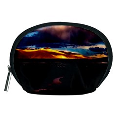 India Sunset Sky Clouds Mountains Accessory Pouches (medium)  by BangZart