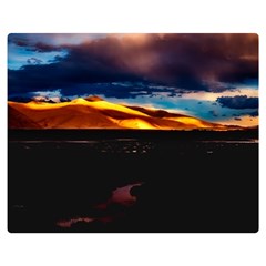 India Sunset Sky Clouds Mountains Double Sided Flano Blanket (medium)  by BangZart