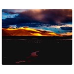 India Sunset Sky Clouds Mountains Double Sided Flano Blanket (Medium)  60 x50  Blanket Front