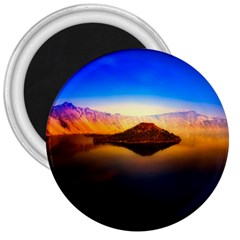 Crater Lake Oregon Mountains 3  Magnets