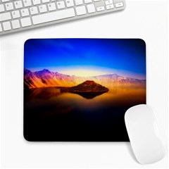 Crater Lake Oregon Mountains Large Mousepads by BangZart