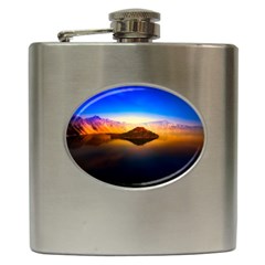 Crater Lake Oregon Mountains Hip Flask (6 Oz) by BangZart