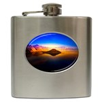 Crater Lake Oregon Mountains Hip Flask (6 oz) Front