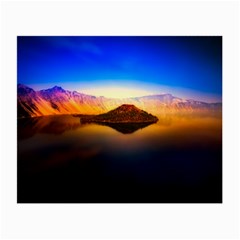 Crater Lake Oregon Mountains Small Glasses Cloth by BangZart